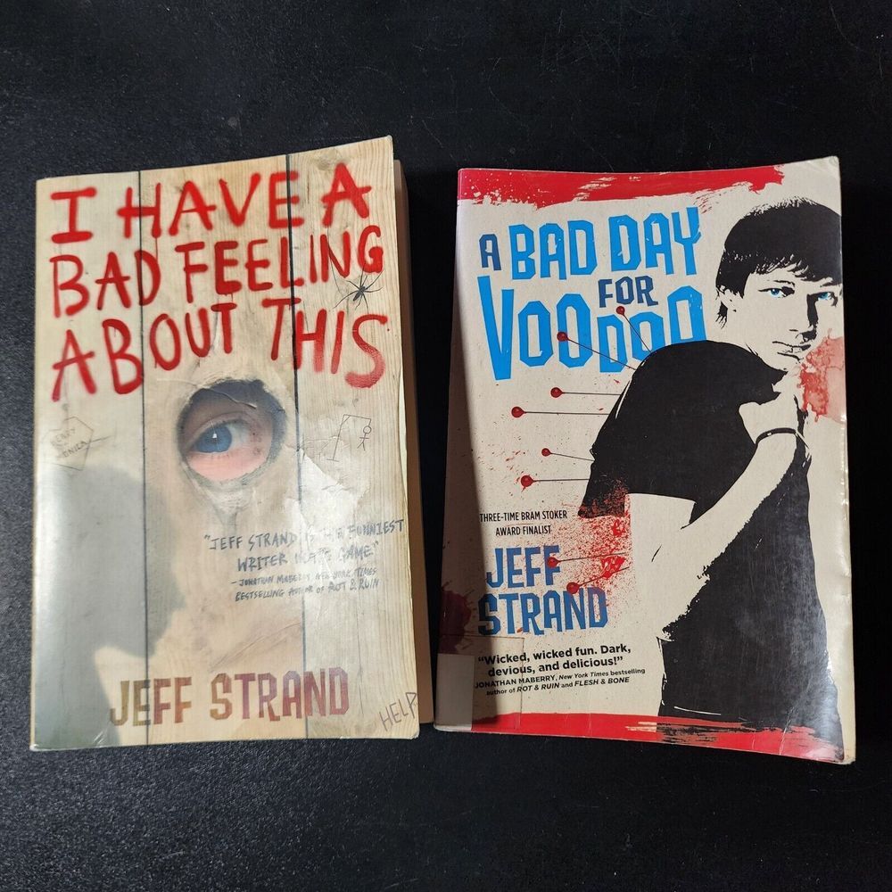 A Bad Day for Voodoo & I Have A Bad Feeling About This 2 Paperbacks Jeff Strand